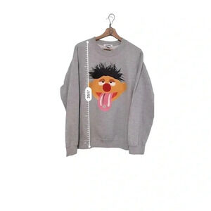 BWood B Wood NYC Oxy Ernie Sweatshirt Size M Grey Pullover Crewneck Vintage